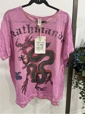 Magnolia Pearl Pink Dragon Graphic Tee